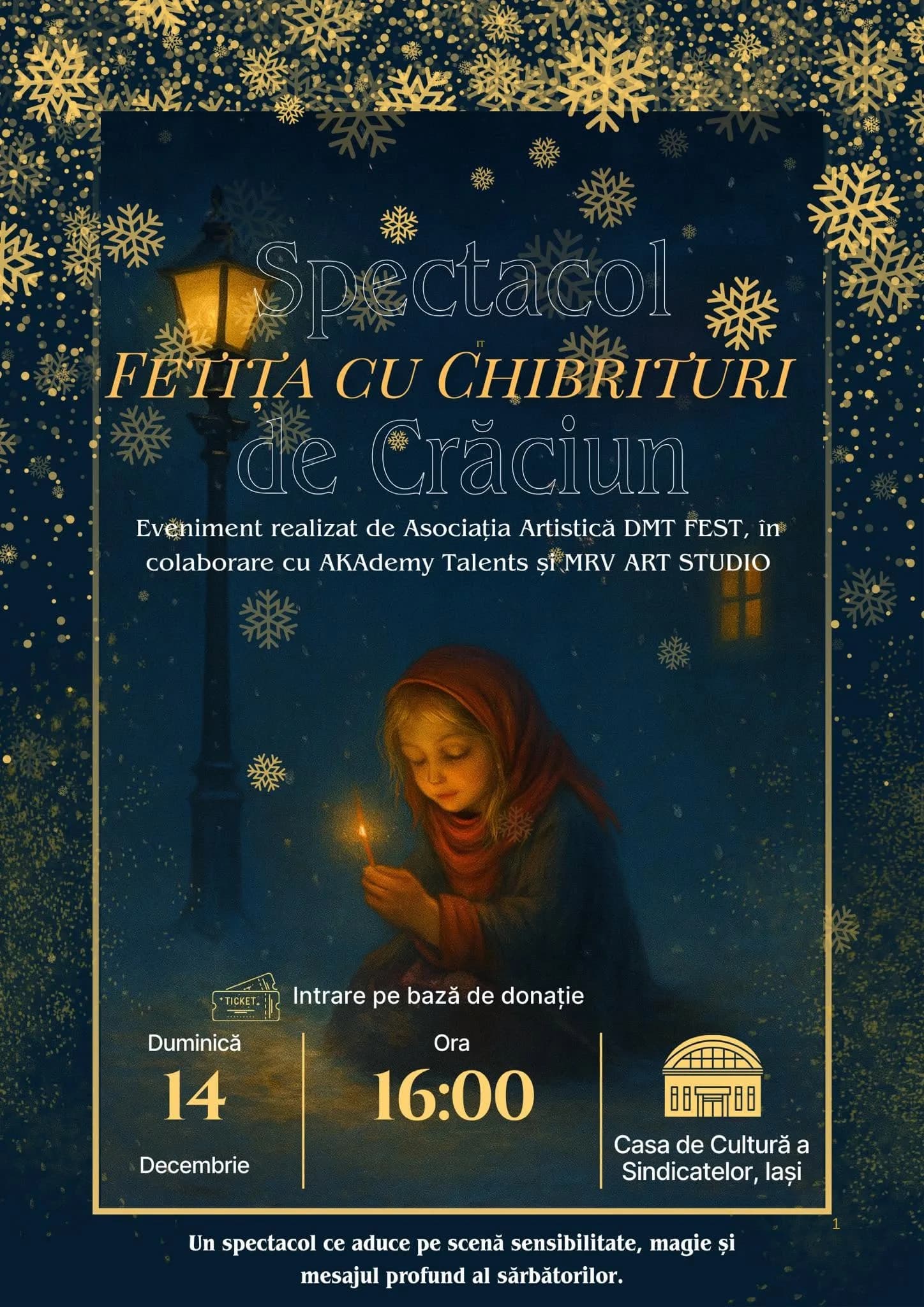 Spectacol de Crăciun – Fetița cu Chibrituri 